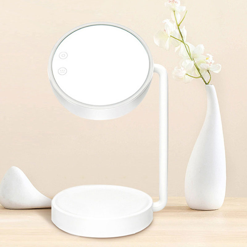 Miroir de maquillage multifonctionnel à interrupteur tactile avec lumières